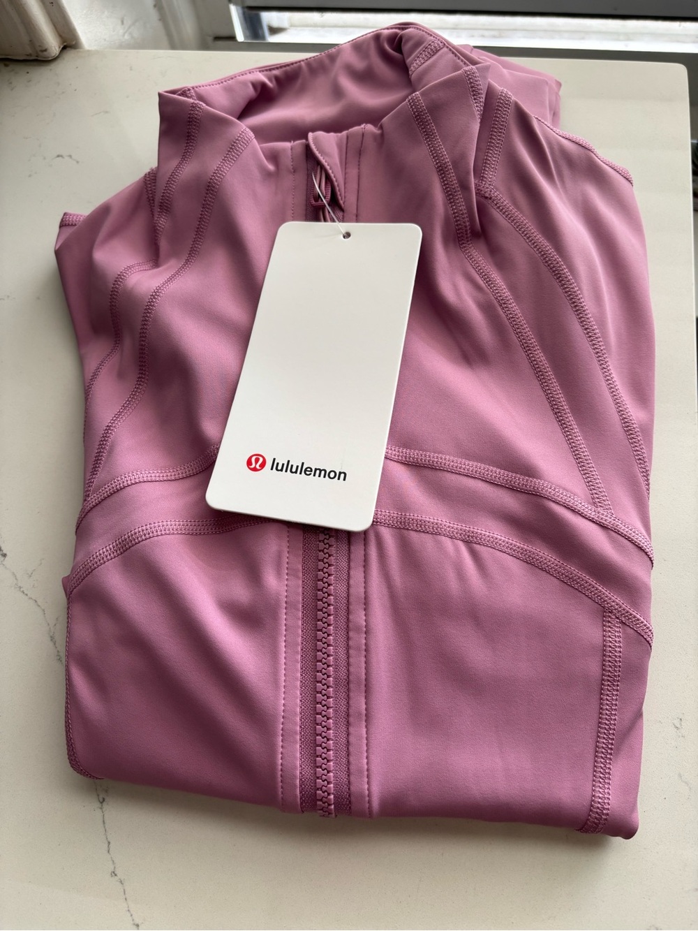 lululemon athletica Mauve Pink Zip Jacket & Leggings Set - Picture 3 of 4